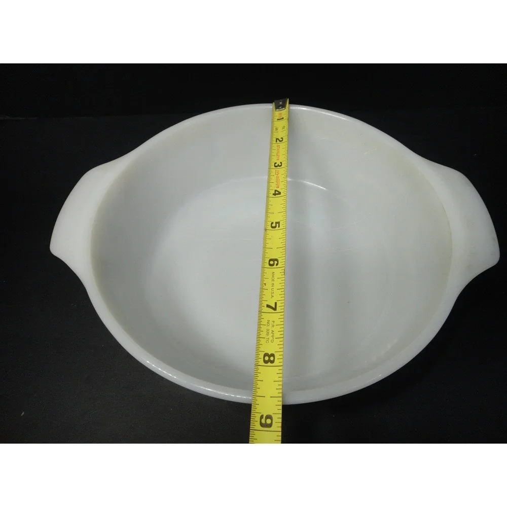 Vintage Fire-King Anchor Hocking 437 Candle Glow Atomic Starburst Casserole Dish